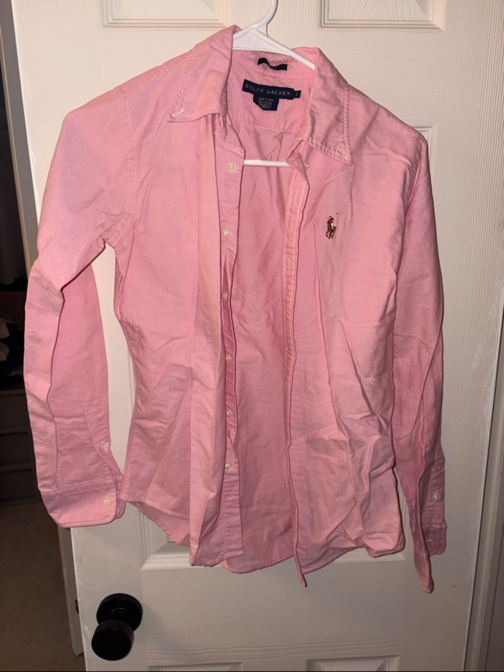 Ralph Lauren Pink Oxford Button-Down Shirt